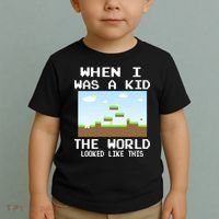 Retro When I Was A Kid The World Look Like This Toddler T-Shirt thumb 2