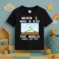 Retro When I Was A Kid The World Look Like This Toddler T-Shirt thumb 3