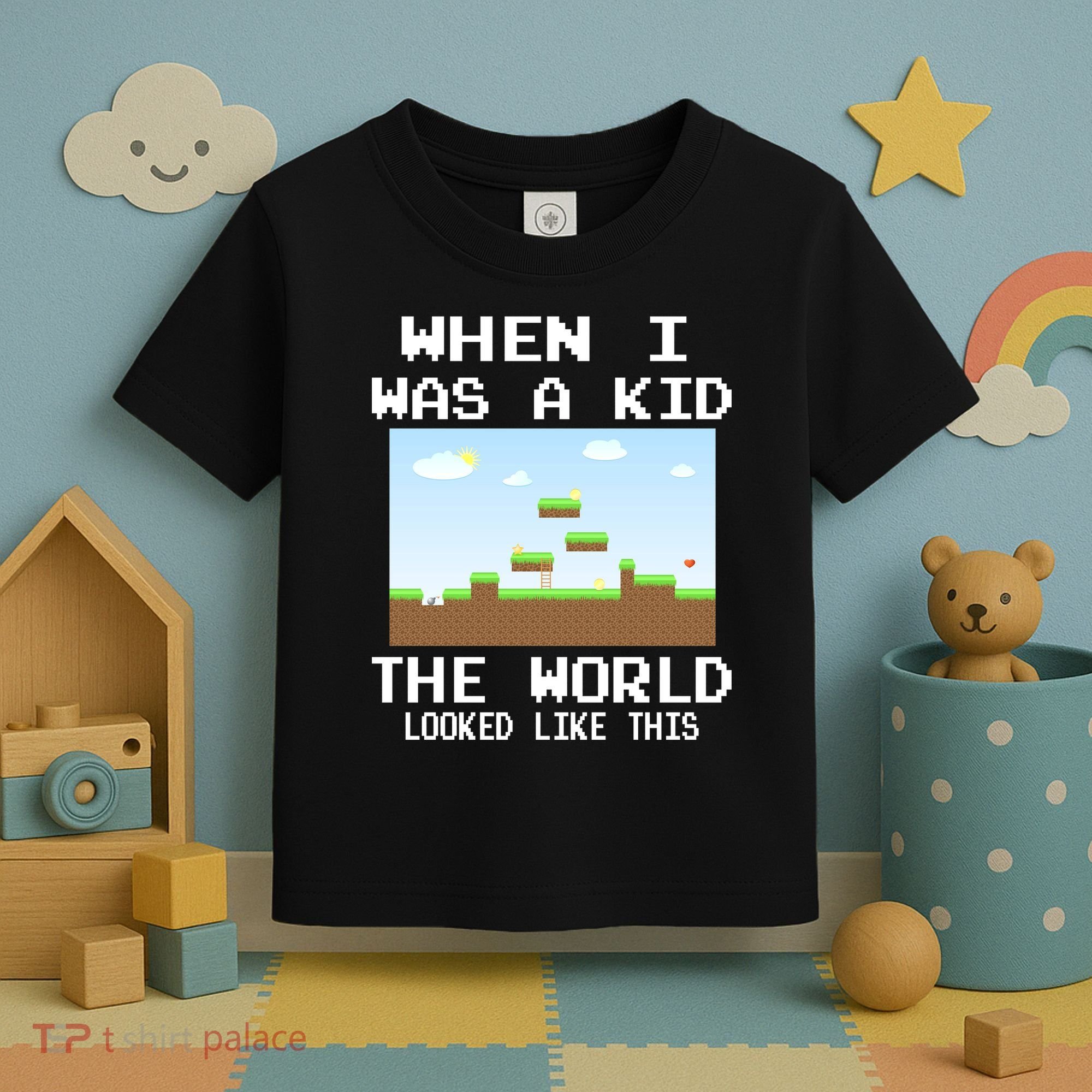 Retro When I Was A Kid The World Look Like This Toddler T-Shirt