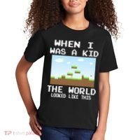 Retro When I Was A Kid The World Look Like This Kids T-Shirt thumb 2