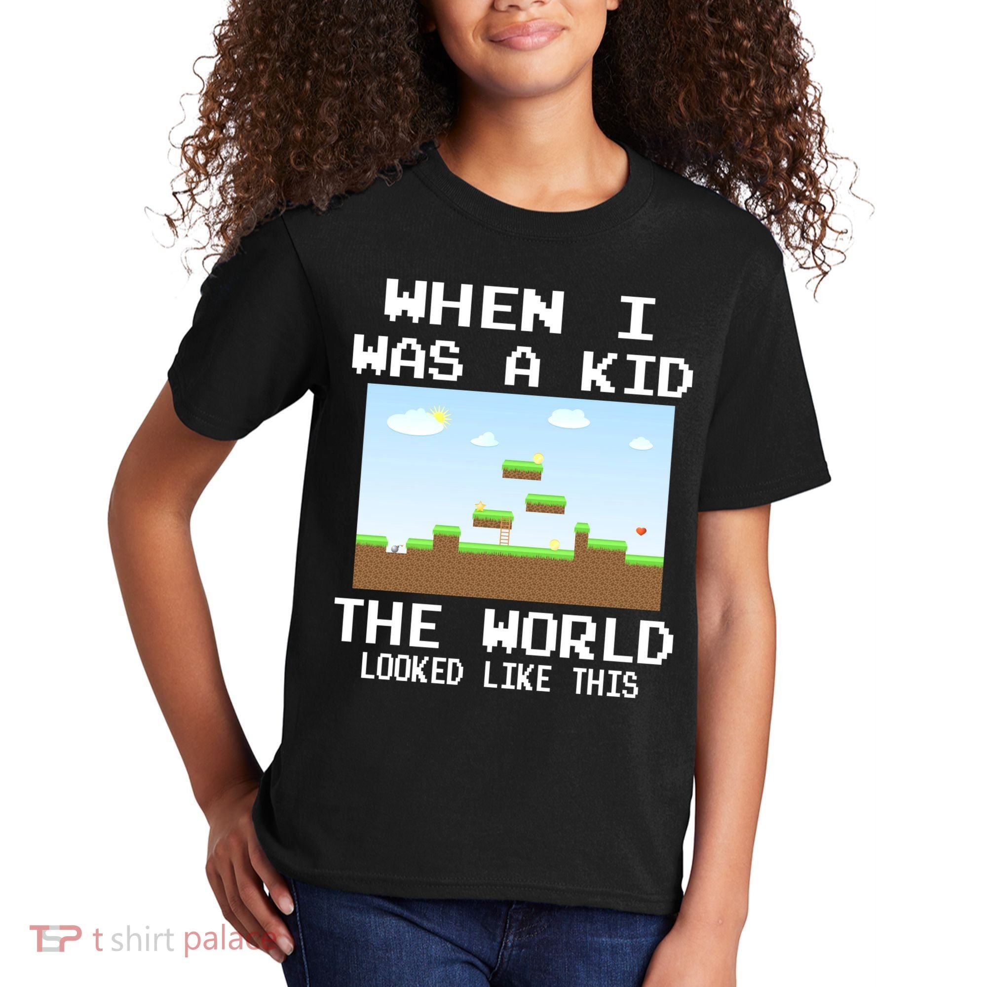 Retro When I Was A Kid The World Look Like This Kids T-Shirt