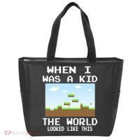 Retro When I Was A Kid The World Look Like This Tote Bag thumb 0
