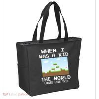 Retro When I Was A Kid The World Look Like This Tote Bag thumb 2