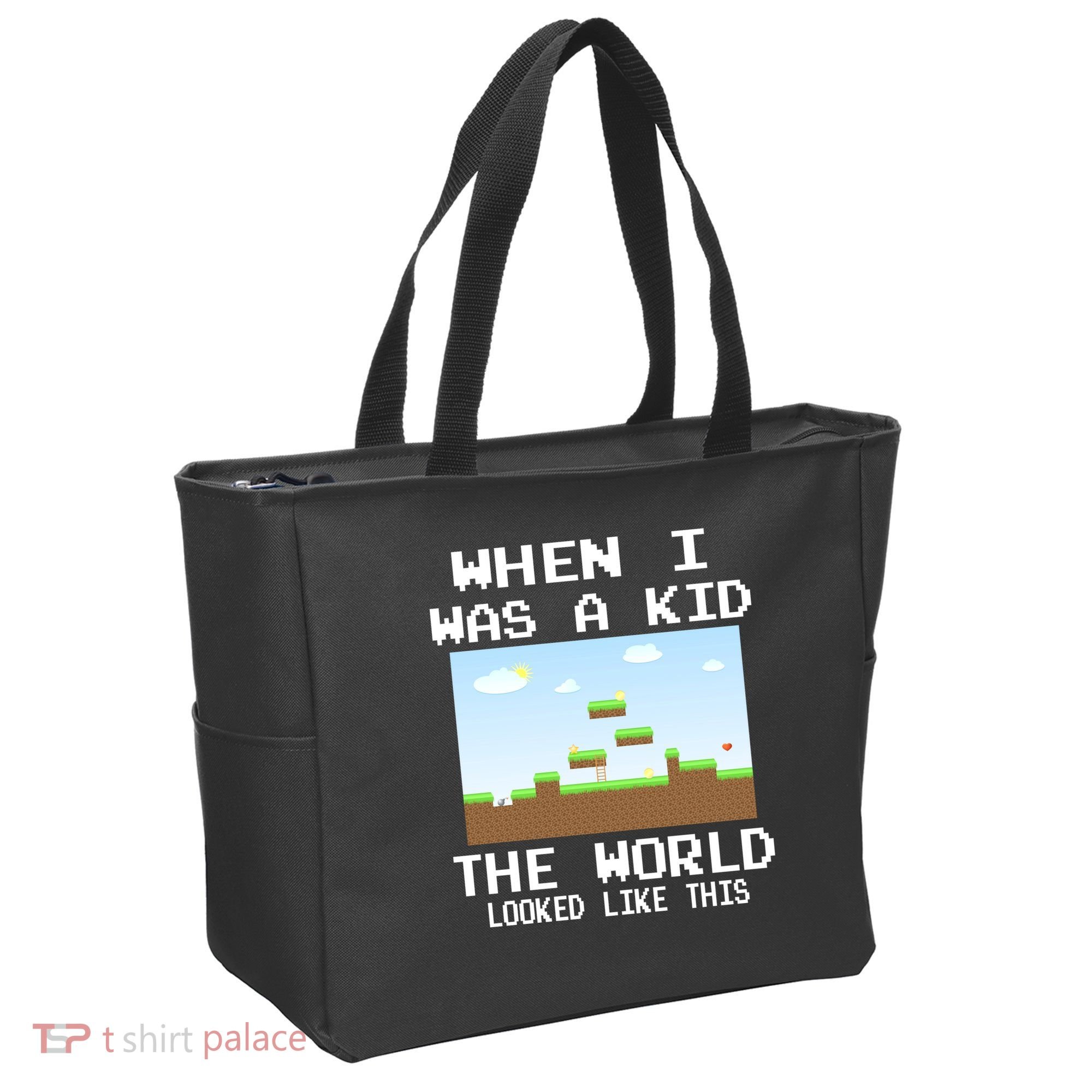 Retro When I Was A Kid The World Look Like This Tote Bag