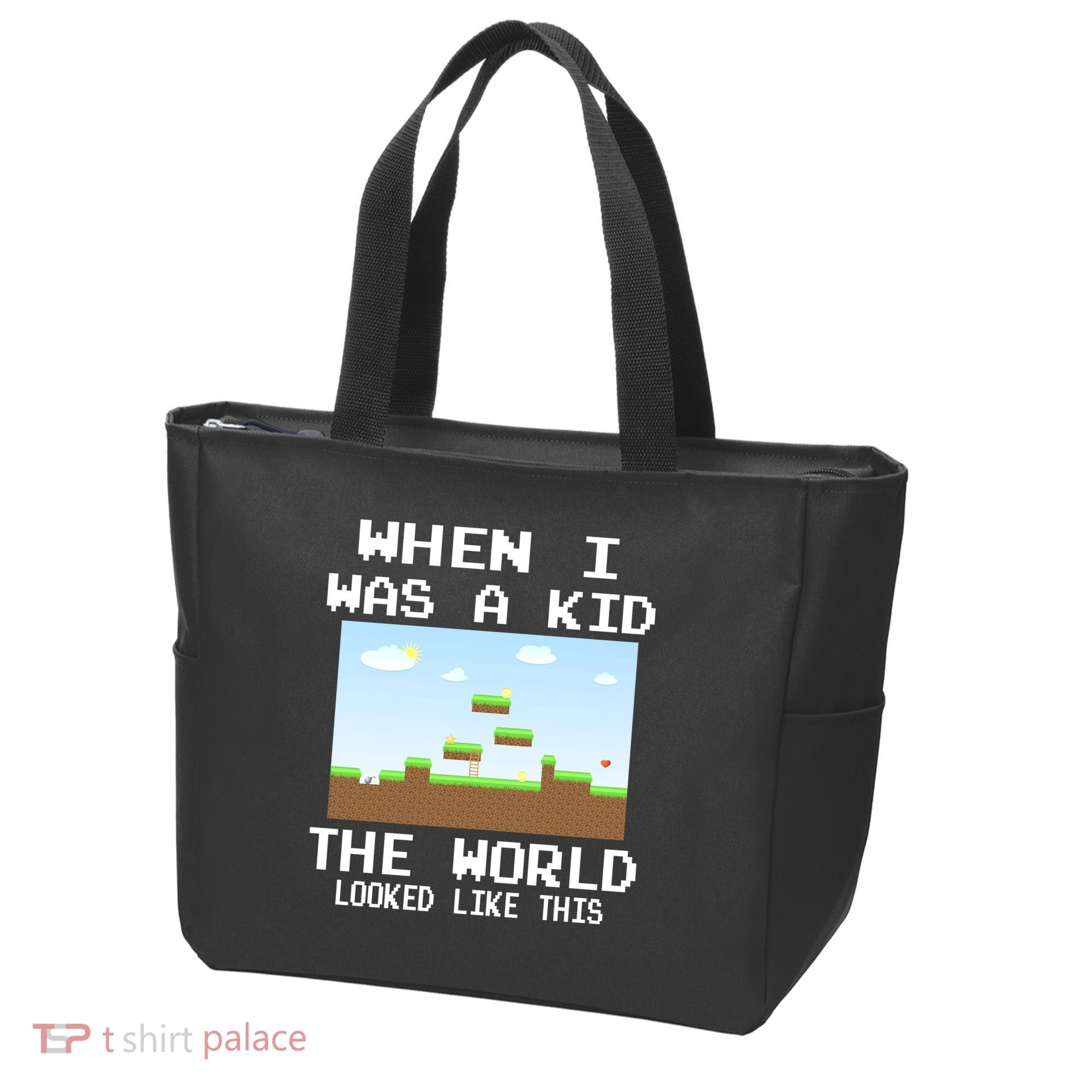 Retro When I Was A Kid The World Look Like This Tote Bag