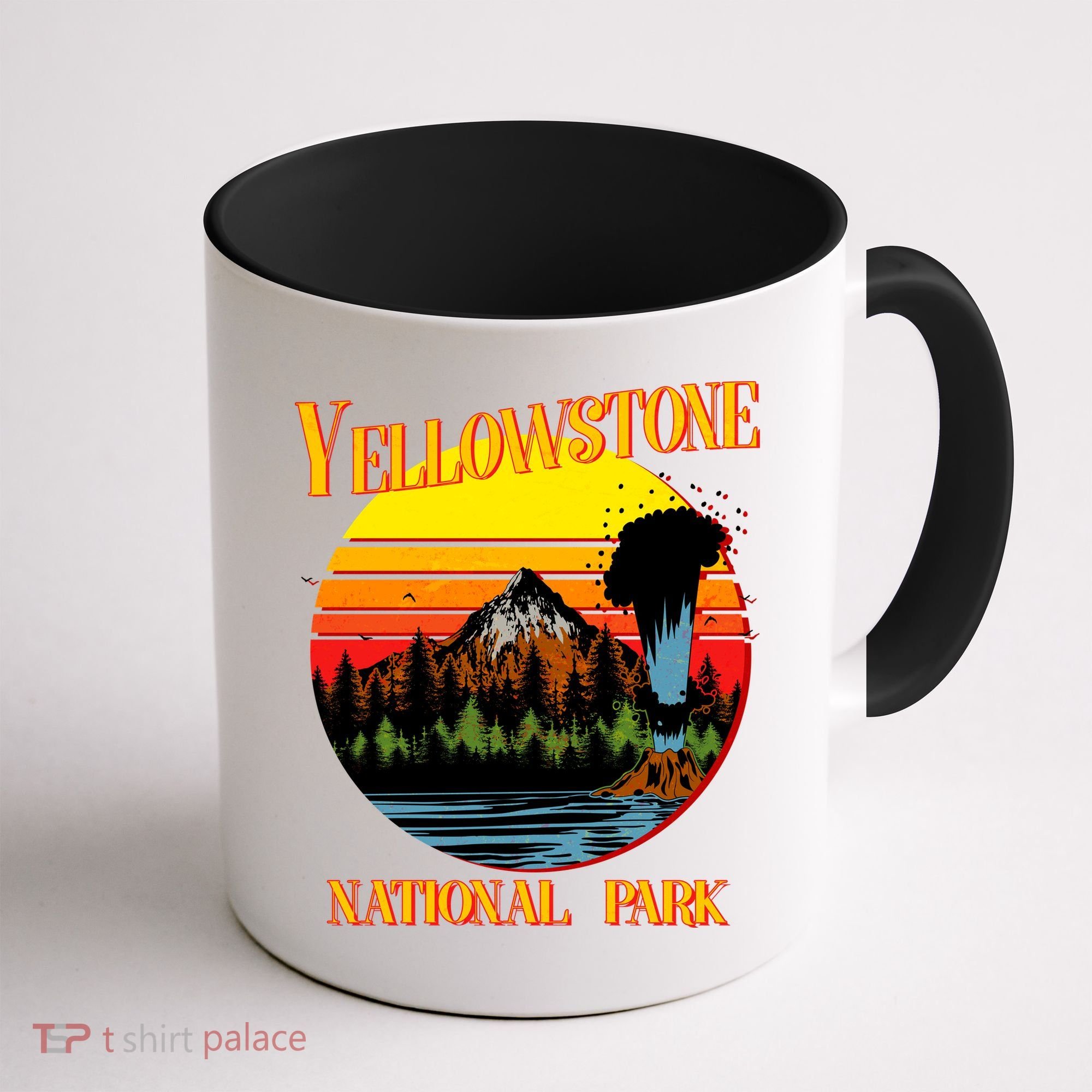 Retro Yellowstone National Park Coffee Mug