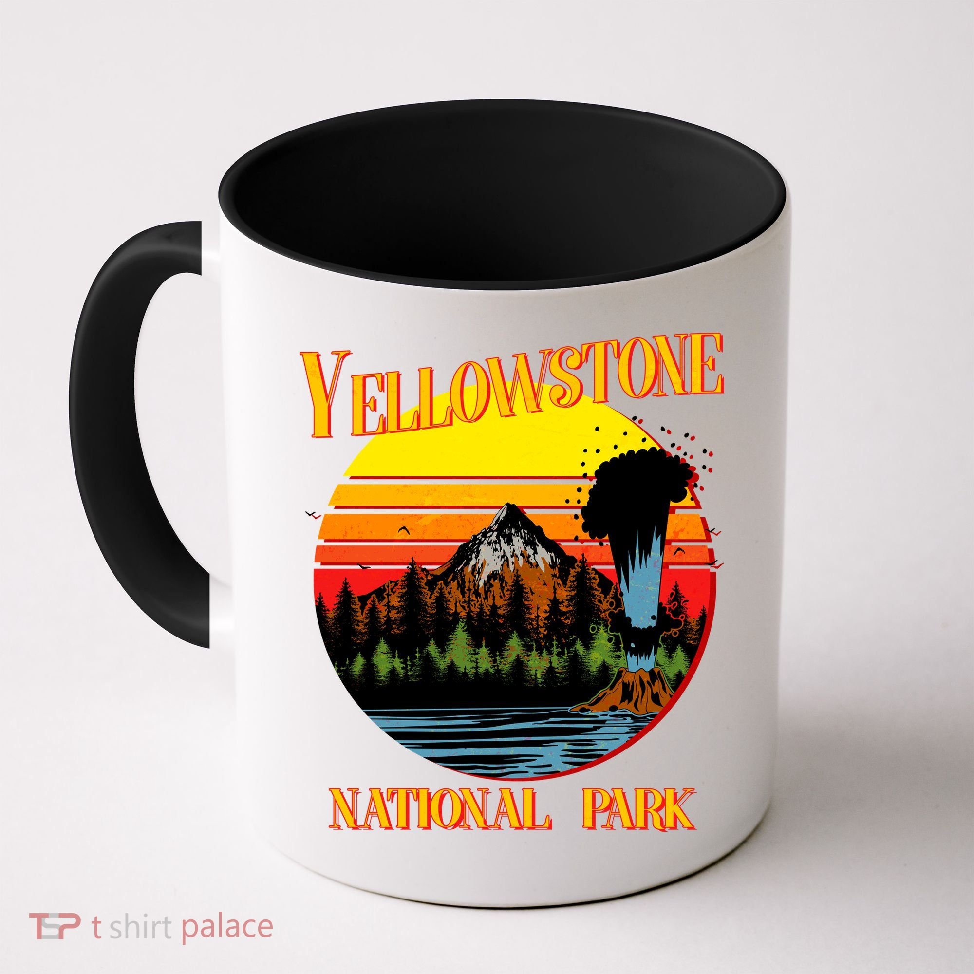 Retro Yellowstone National Park Coffee Mug