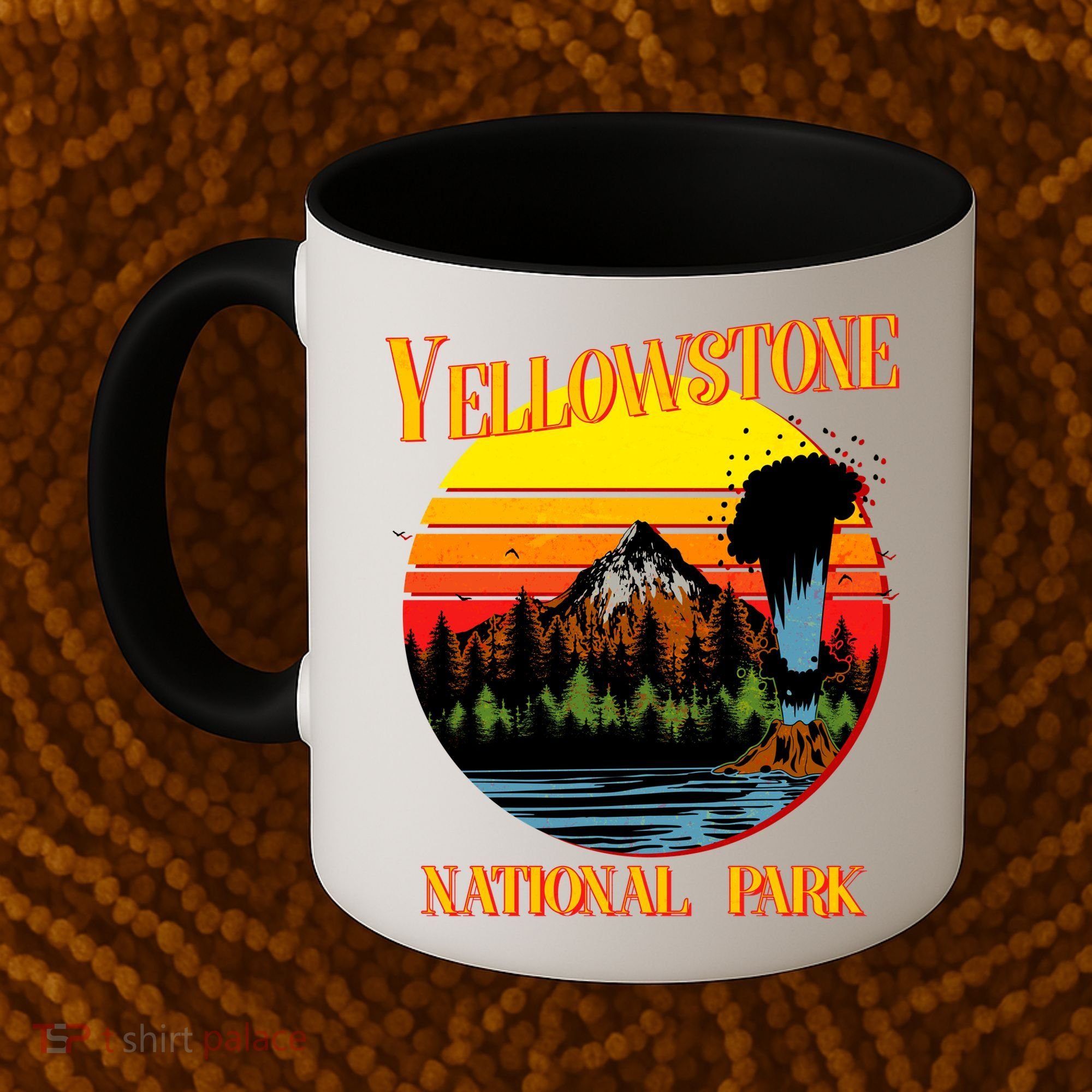 Retro Yellowstone National Park Coffee Mug