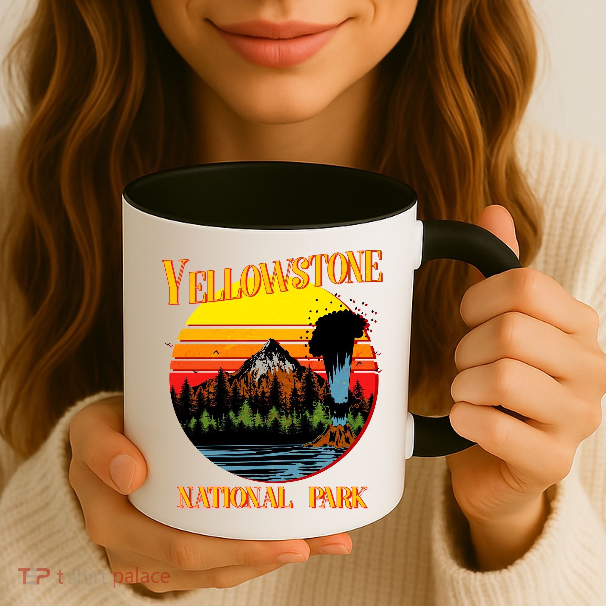 Retro Yellowstone National Park Coffee Mug