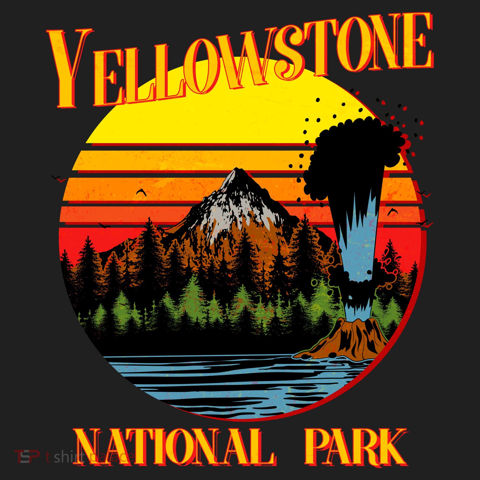 Retro Yellowstone National Park Beanie