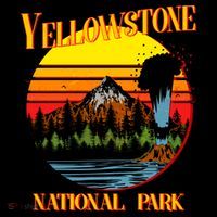 Retro Yellowstone National Park Women's Hoodie thumb 2