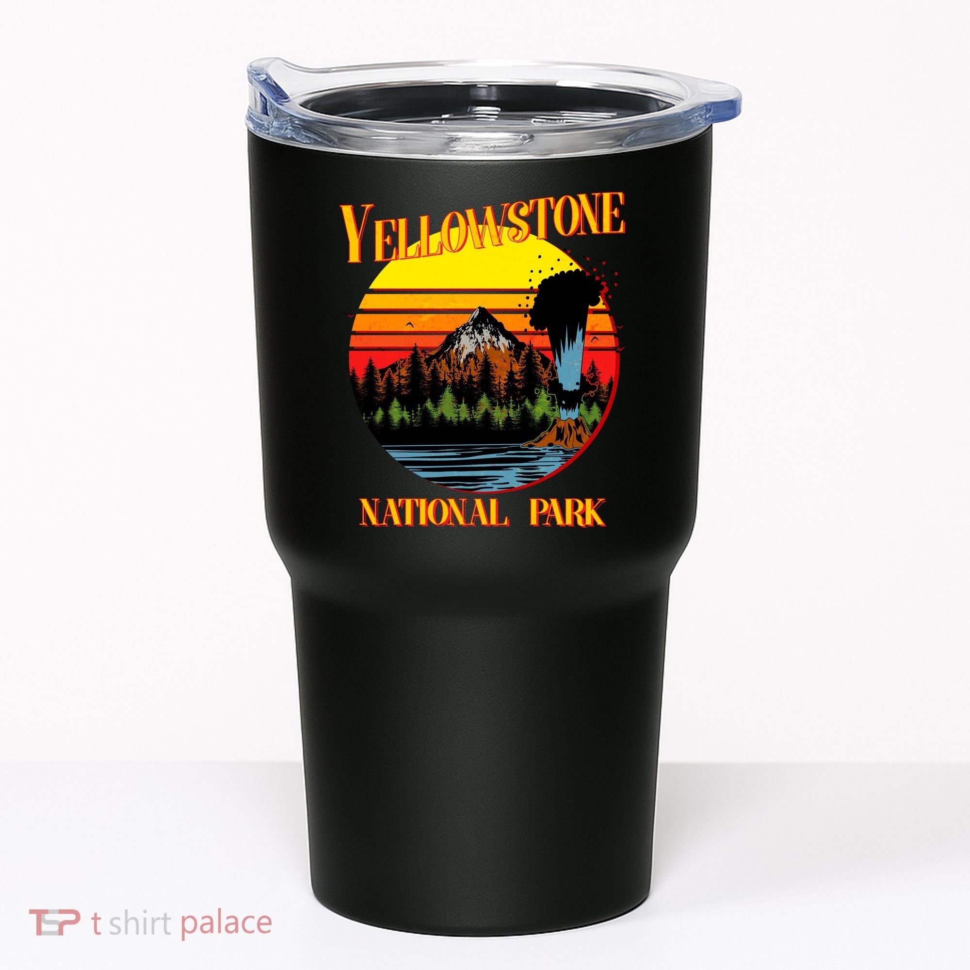 Retro Yellowstone National Park Tumbler