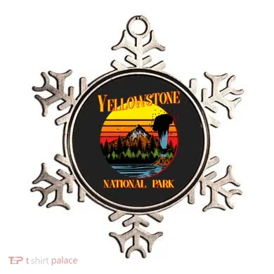 Retro Yellowstone National Park Ornament