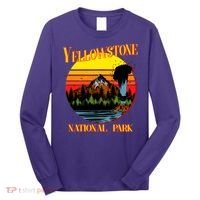 Retro Yellowstone National Park Long Sleeve Shirt thumb 0