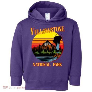 Retro Yellowstone National Park Toddler Hoodie