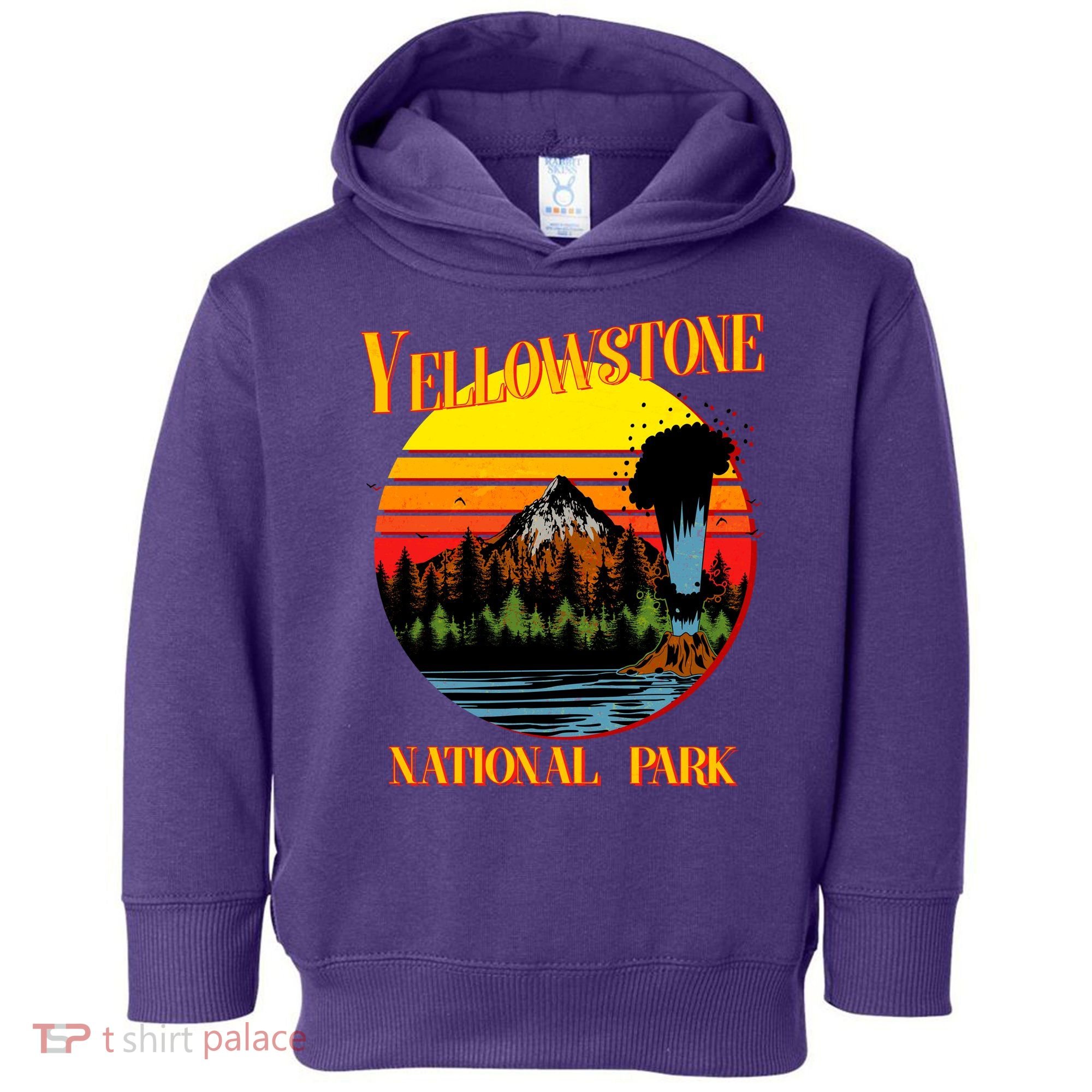 Retro Yellowstone National Park Toddler Hoodie