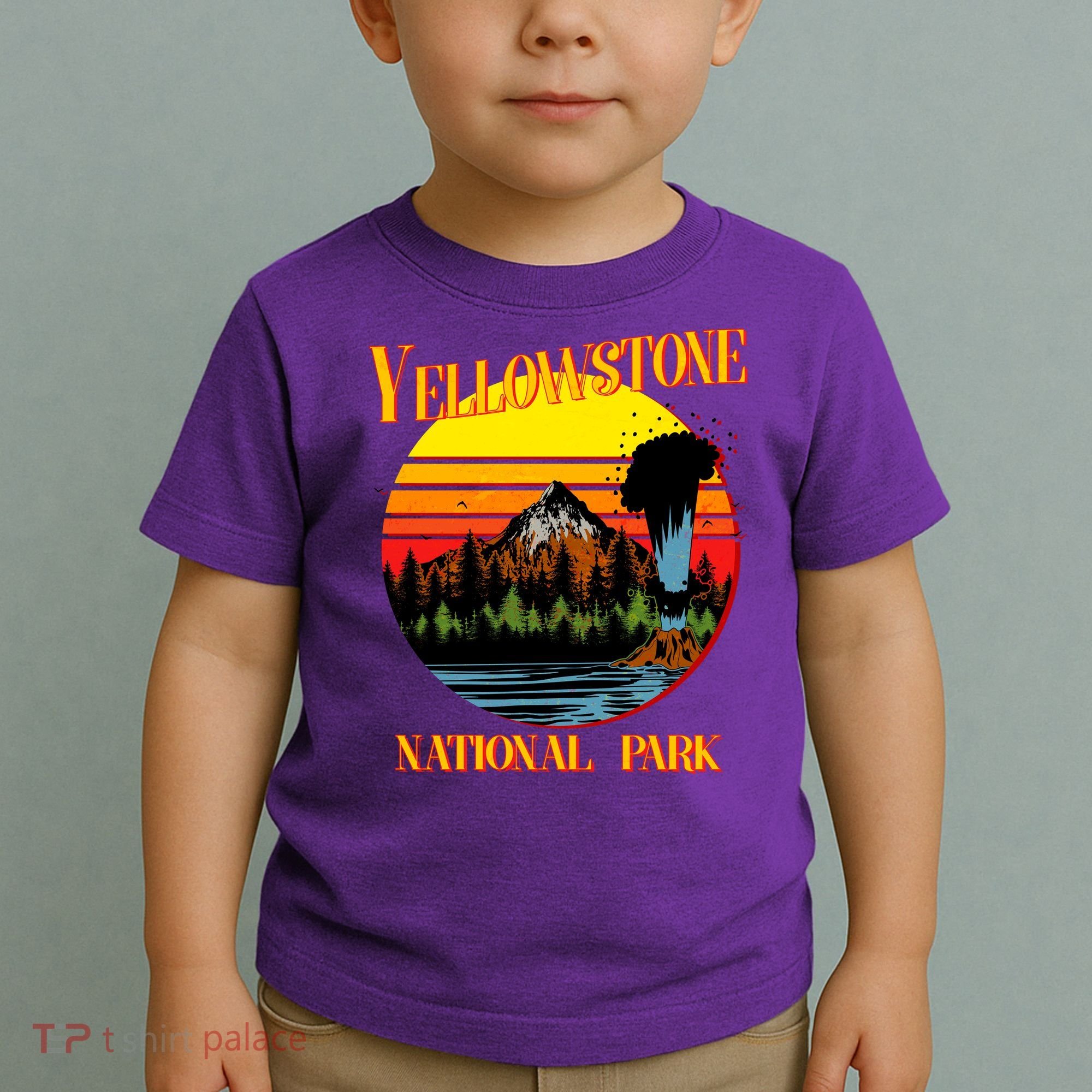 Retro Yellowstone National Park Toddler T-Shirt