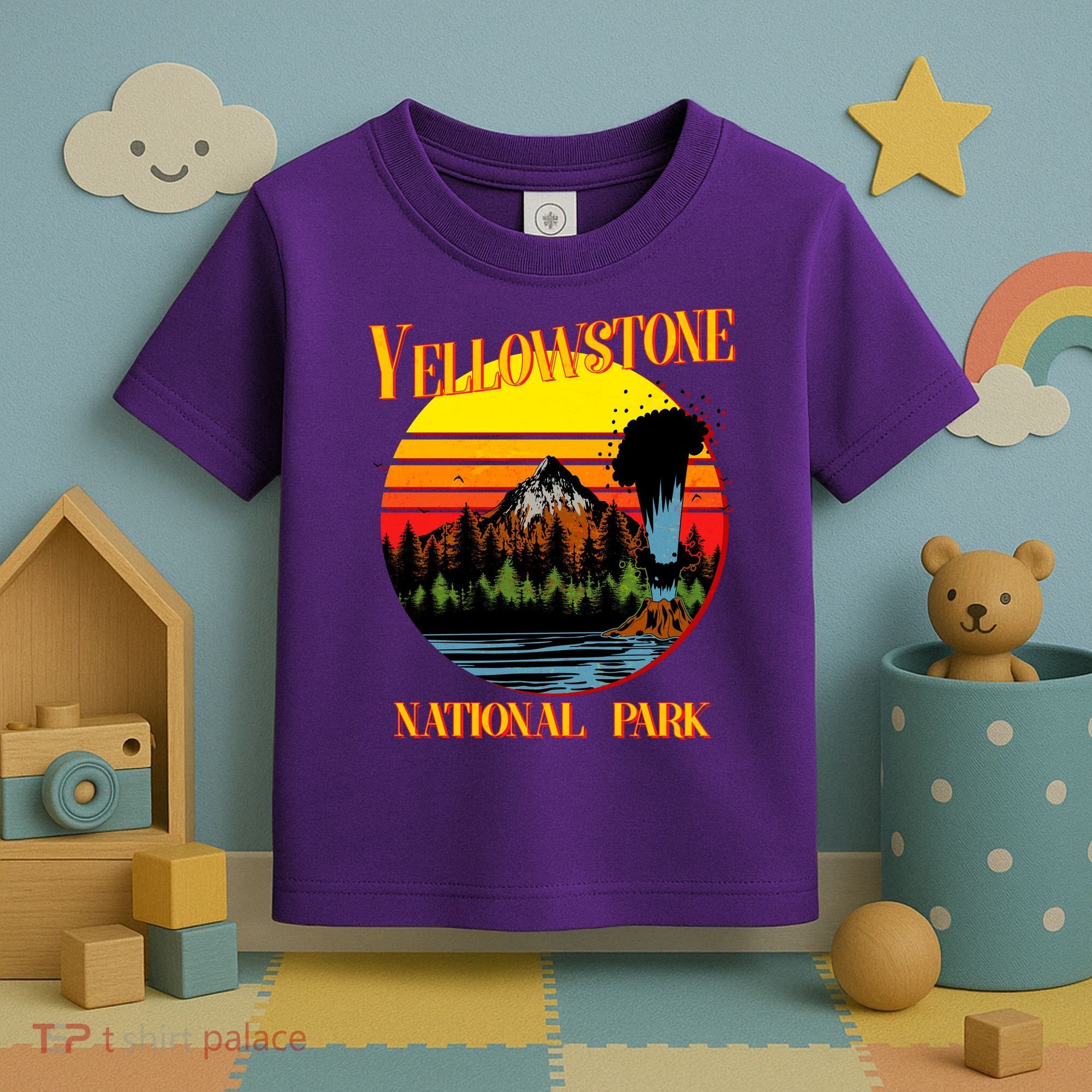 Retro Yellowstone National Park Toddler T-Shirt