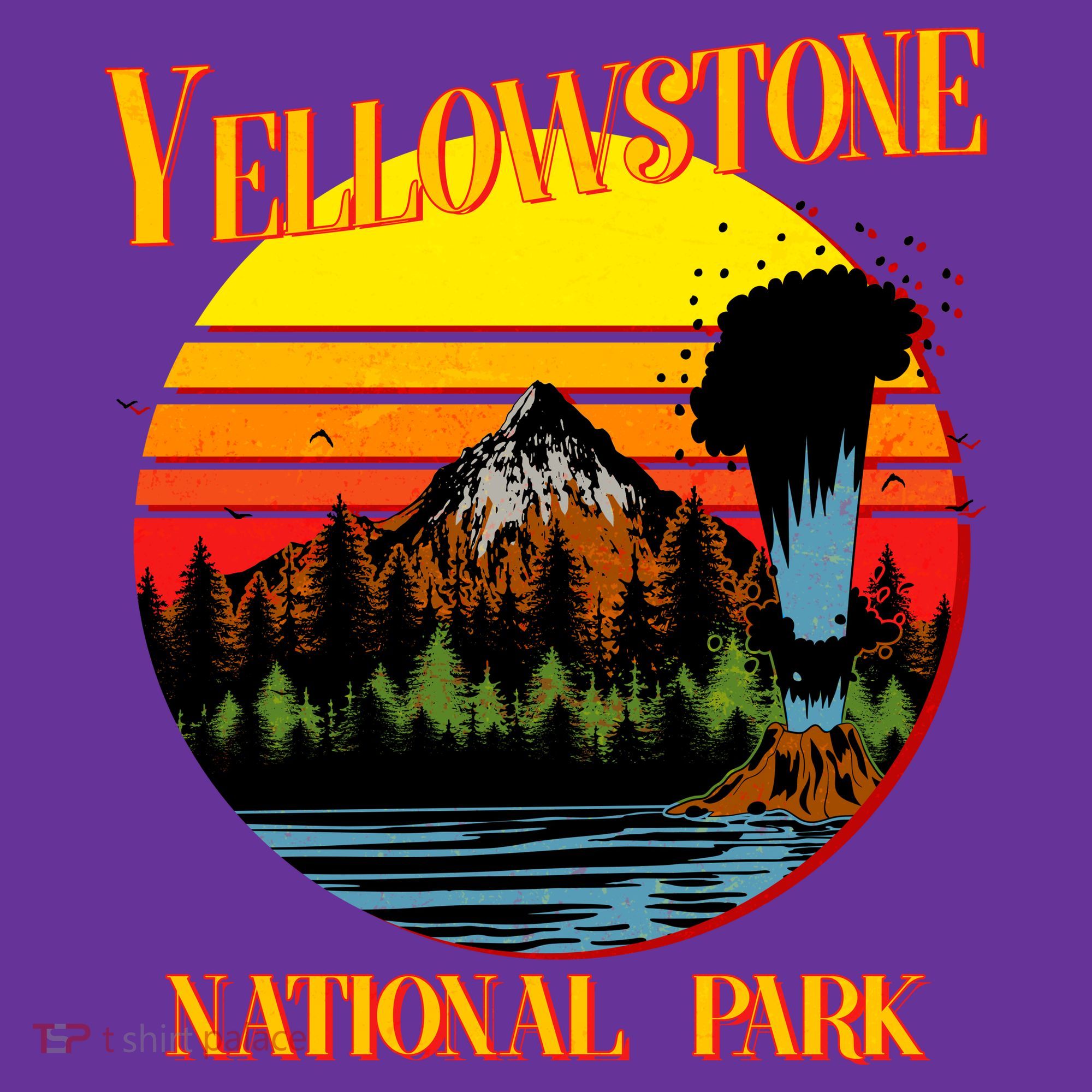 Retro Yellowstone National Park Visor