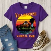 Retro Yellowstone National Park Women's T-Shirt thumb 3