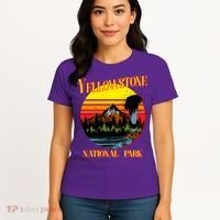 Retro Yellowstone National Park Women's T-Shirt thumb 4