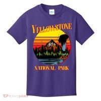 Retro Yellowstone National Park Kids T-Shirt thumb 0