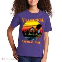 Retro Yellowstone National Park Kids T-Shirt thumb 2