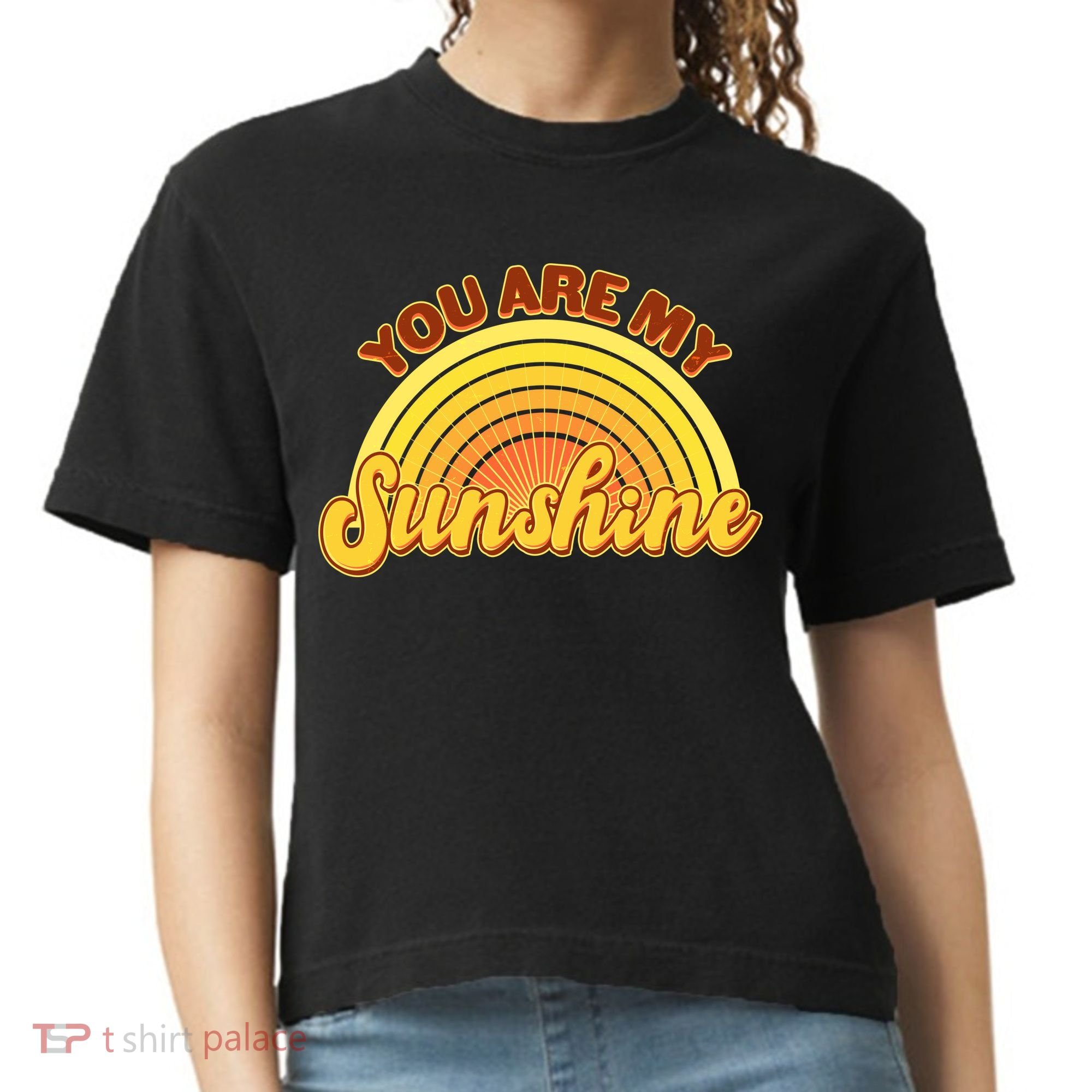 Retro You Are My Sunshine Sunbow Comfort Colors Boxy T-Shirt