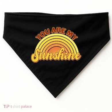 Retro You Are My Sunshine Sunbow USA-Made Doggie Bandana