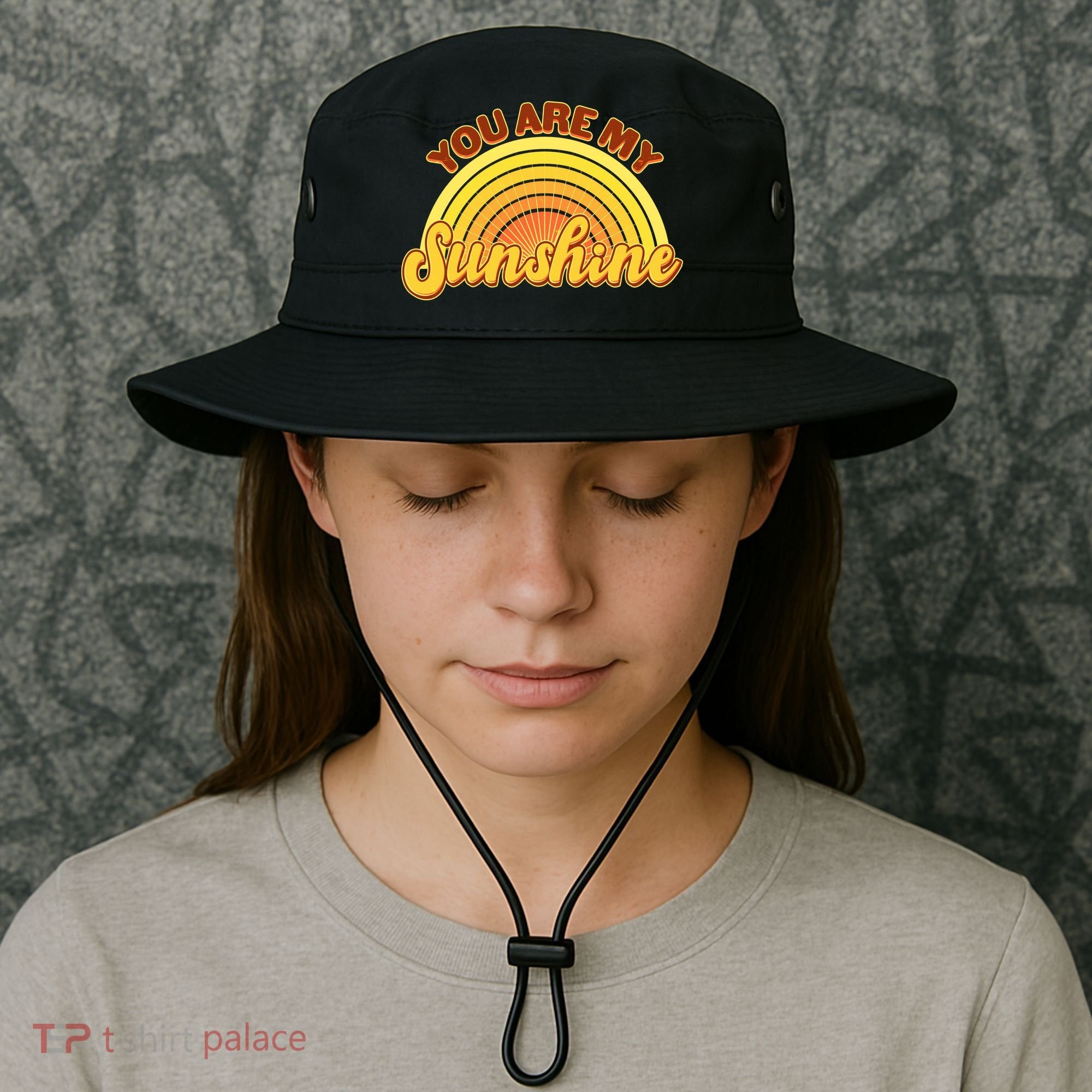Retro You Are My Sunshine Sunbow Bucket Hat