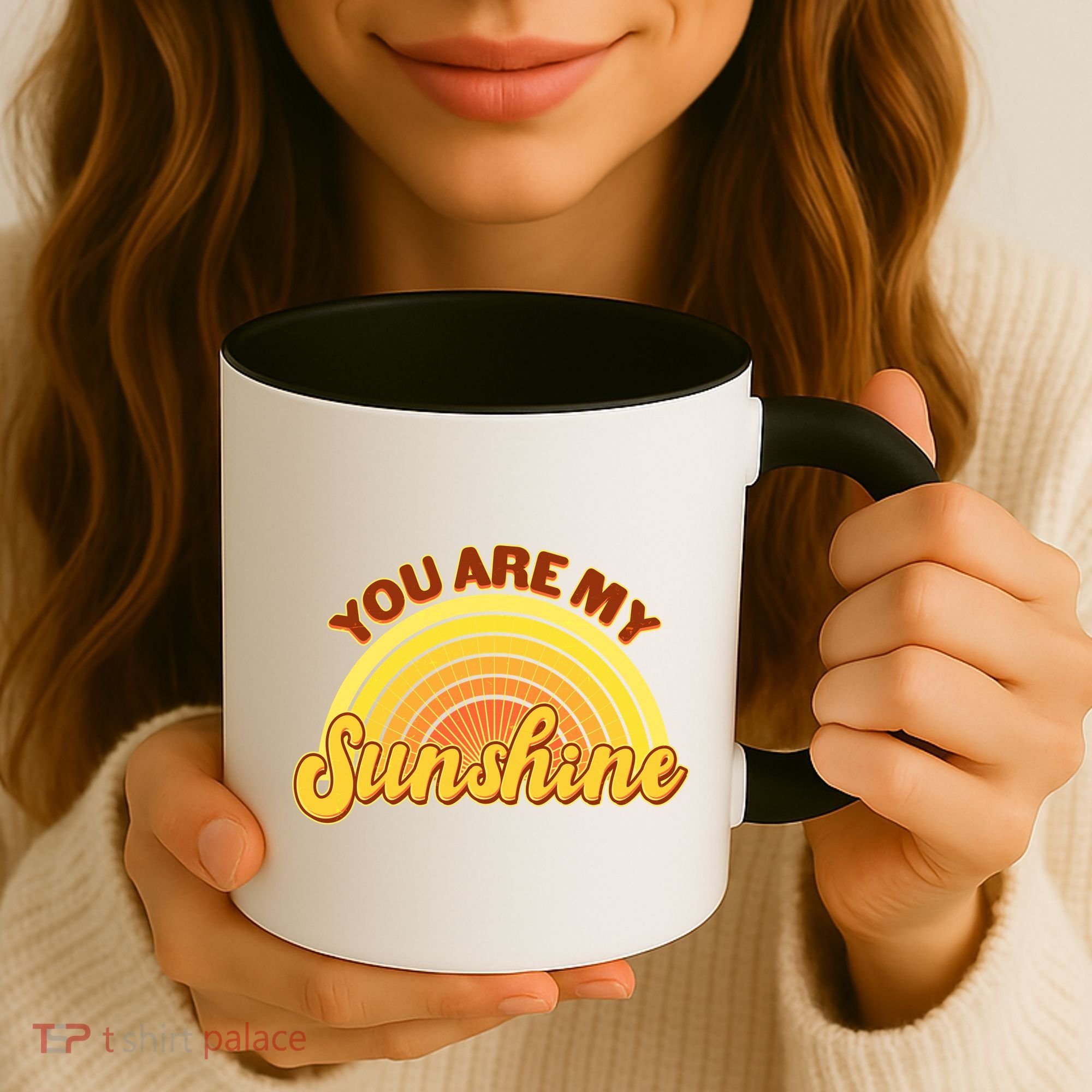 Retro You Are My Sunshine Sunbow Coffee Mug
