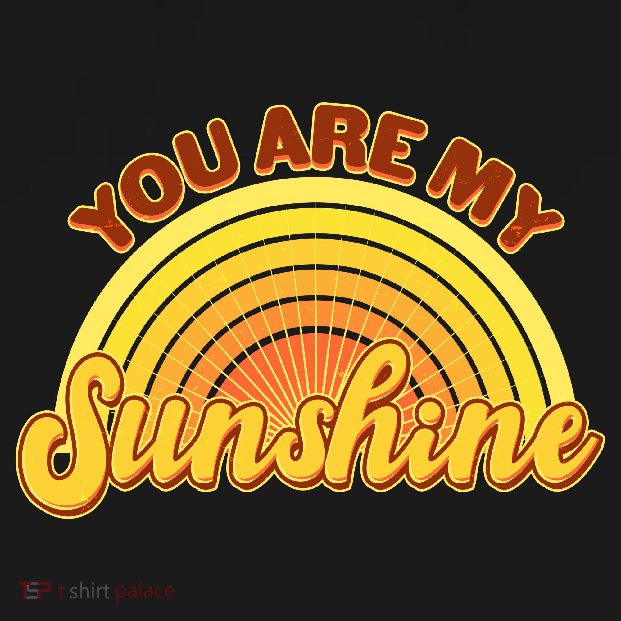 Retro You Are My Sunshine Sunbow Mousepad