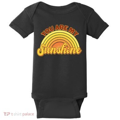 Retro You Are My Sunshine Sunbow Baby Bodysuit