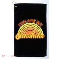 Retro You Are My Sunshine Sunbow Golf Towel thumb 0