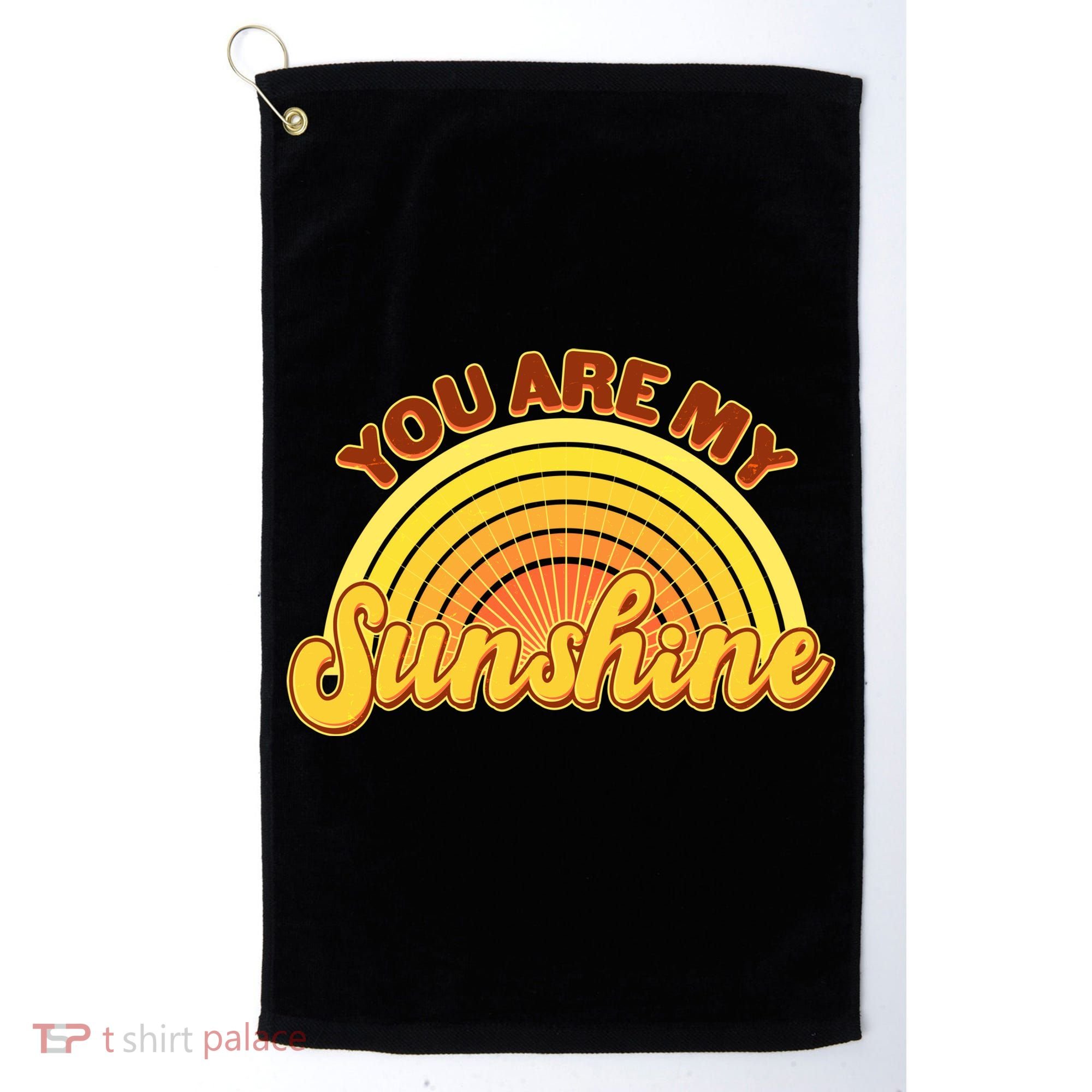 Retro You Are My Sunshine Sunbow Golf Towel