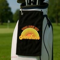 Retro You Are My Sunshine Sunbow Golf Towel thumb 2