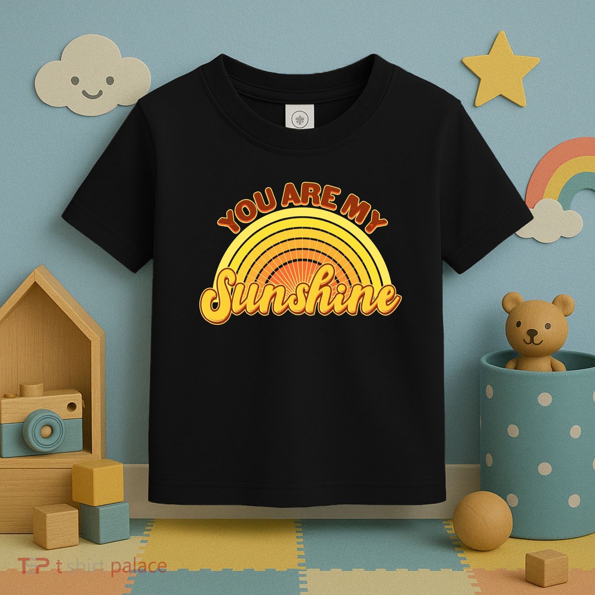 Retro You Are My Sunshine Sunbow Toddler T-Shirt