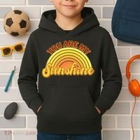 Retro You Are My Sunshine Sunbow Kids Hoodie thumb 2