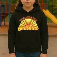 Retro You Are My Sunshine Sunbow Kids Hoodie thumb 3