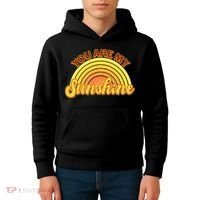 Retro You Are My Sunshine Sunbow Kids Hoodie thumb 4
