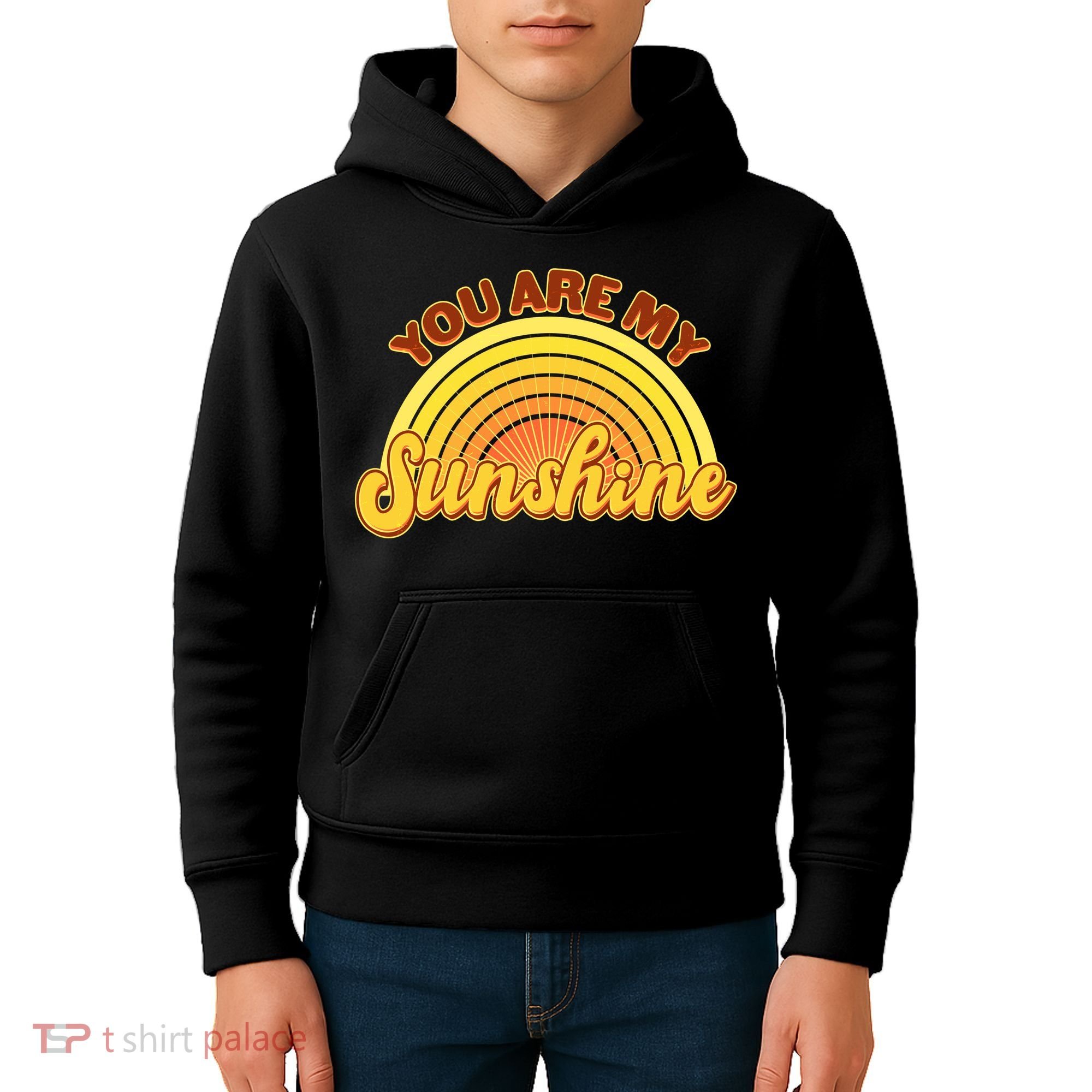 Retro You Are My Sunshine Sunbow Kids Hoodie