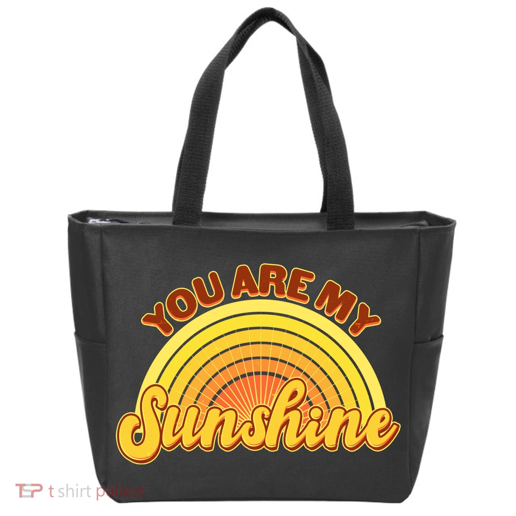 Retro You Are My Sunshine Sunbow Tote Bag