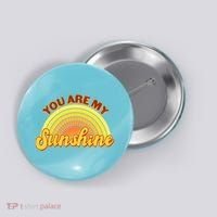 Retro You Are My Sunshine Sunbow Button thumb 0