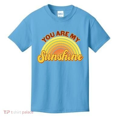 Retro You Are My Sunshine Sunbow Kids T-Shirt