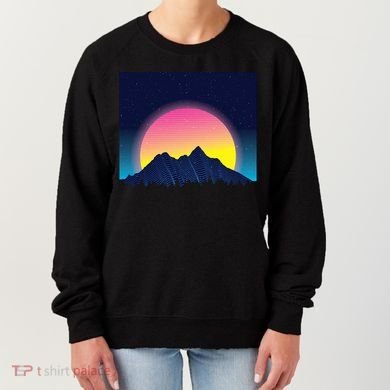 Retrowave Mountains Women's Sweatshirt