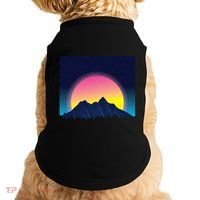 Retrowave Mountains Doggie Tank thumb 0