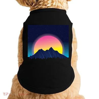 Retrowave Mountains Doggie Tank