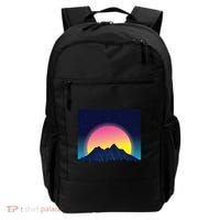 Retrowave Mountains Backpack thumb 0
