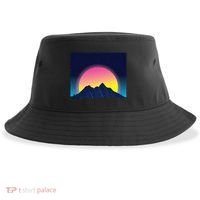 Retrowave Mountains Sustainable Bucket Hat thumb 0