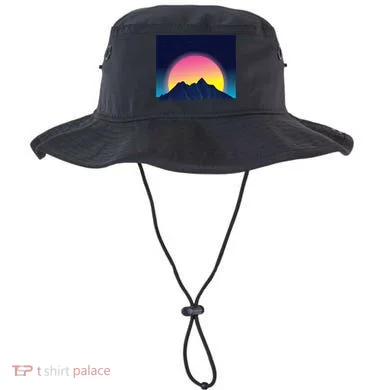 Retrowave Mountains Bucket Hat